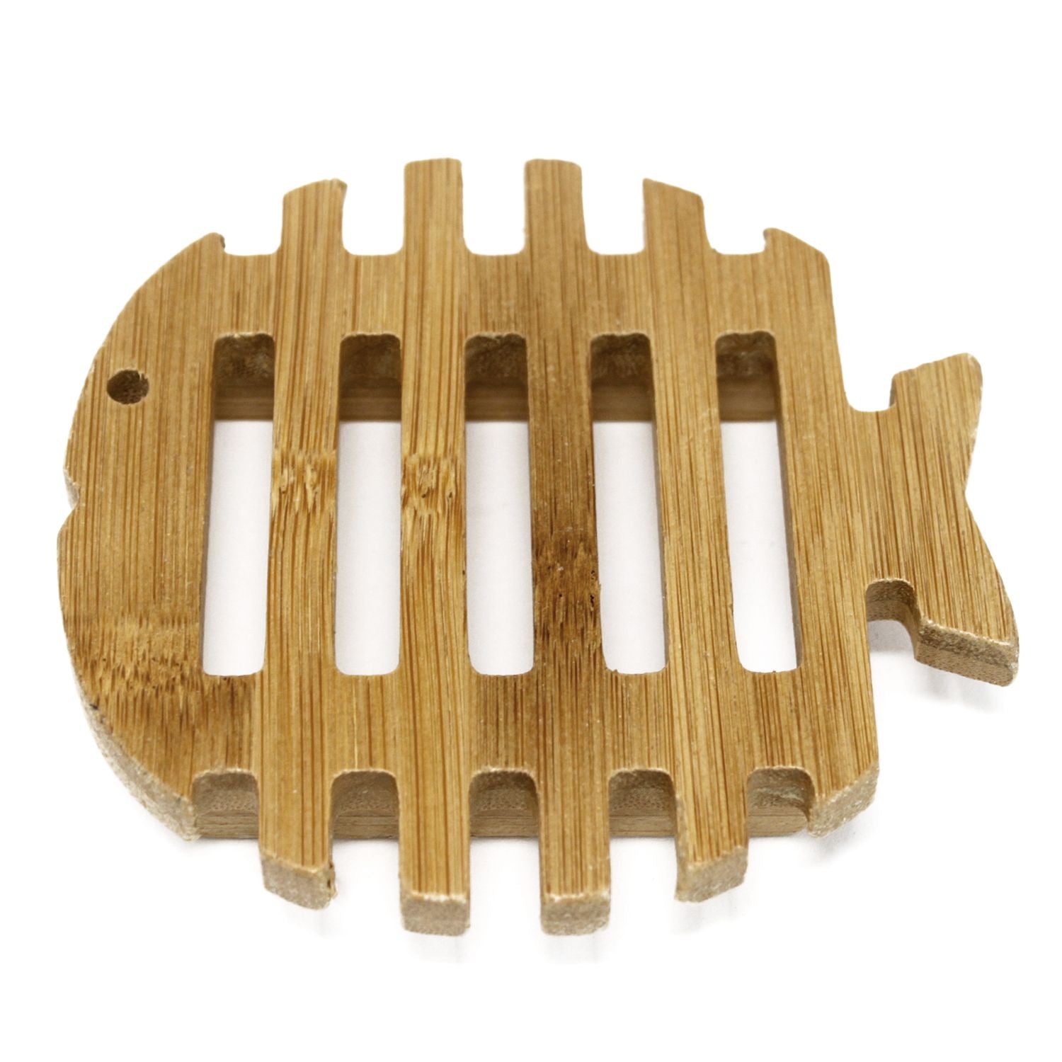 Hemu Wood Soap Dish in Fish Design for Lasting Freshness
