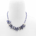 Longstone Sodalite Gem Necklace with Deep Blue Elegance