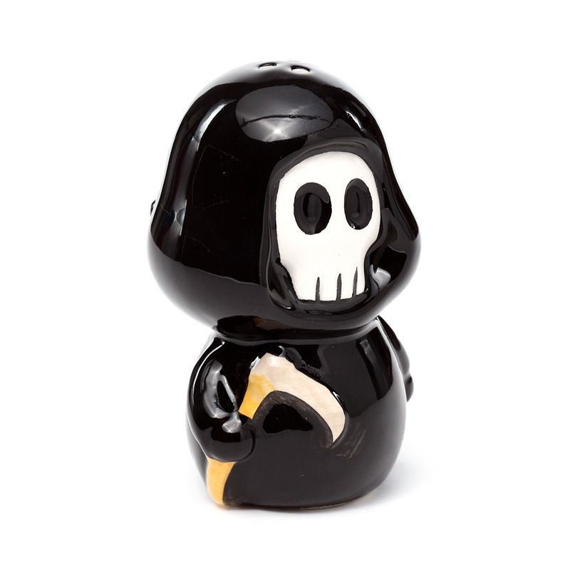 Skull Boy & Ghost Boy Ceramic Salt & Pepper Set for Dining Use