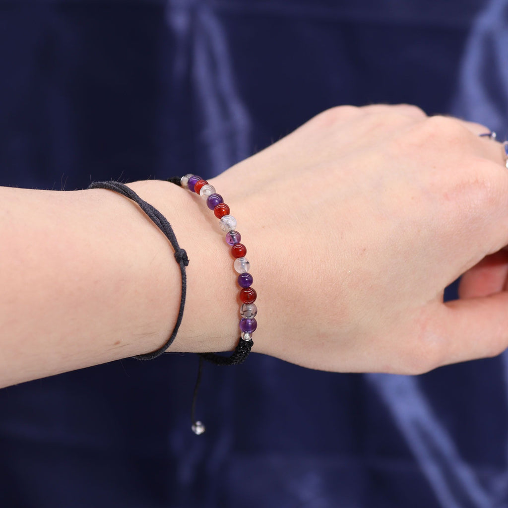 Zodiac Crystal Candle with Gemstone Bracelet for Virgo Lovers