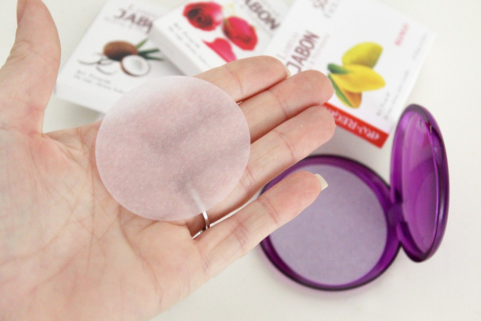 Rose Paper Soaps for Elegant Hand Washing and Travel Convenience