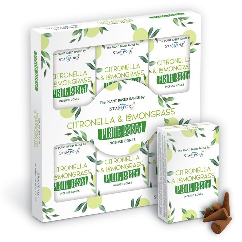 Plant Based Incense Cones with Citronella and Lemongrass Aroma