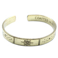 Inspiration Bracelet Brass Sunrise with Galaxy and Stars Design