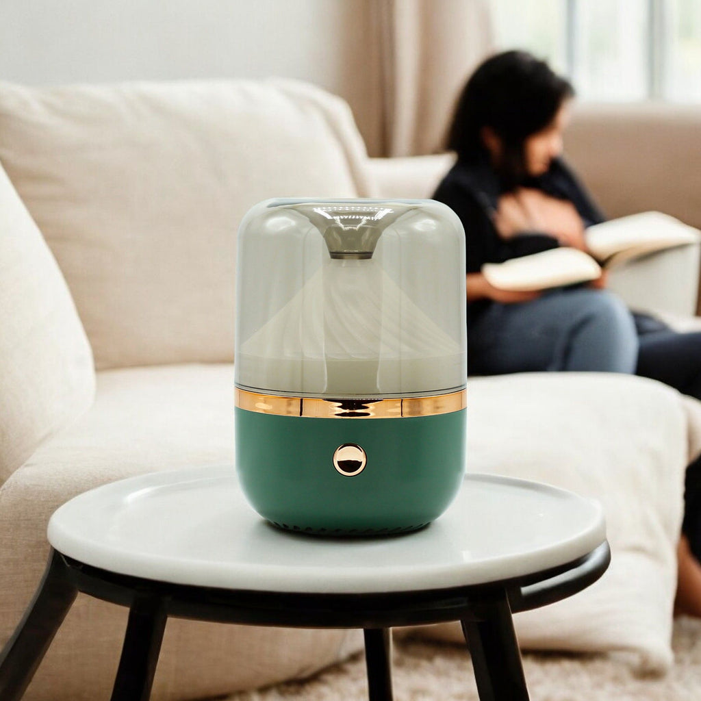Urban Aroma Diffuser Green & Bronze USB with Colour Changing Light