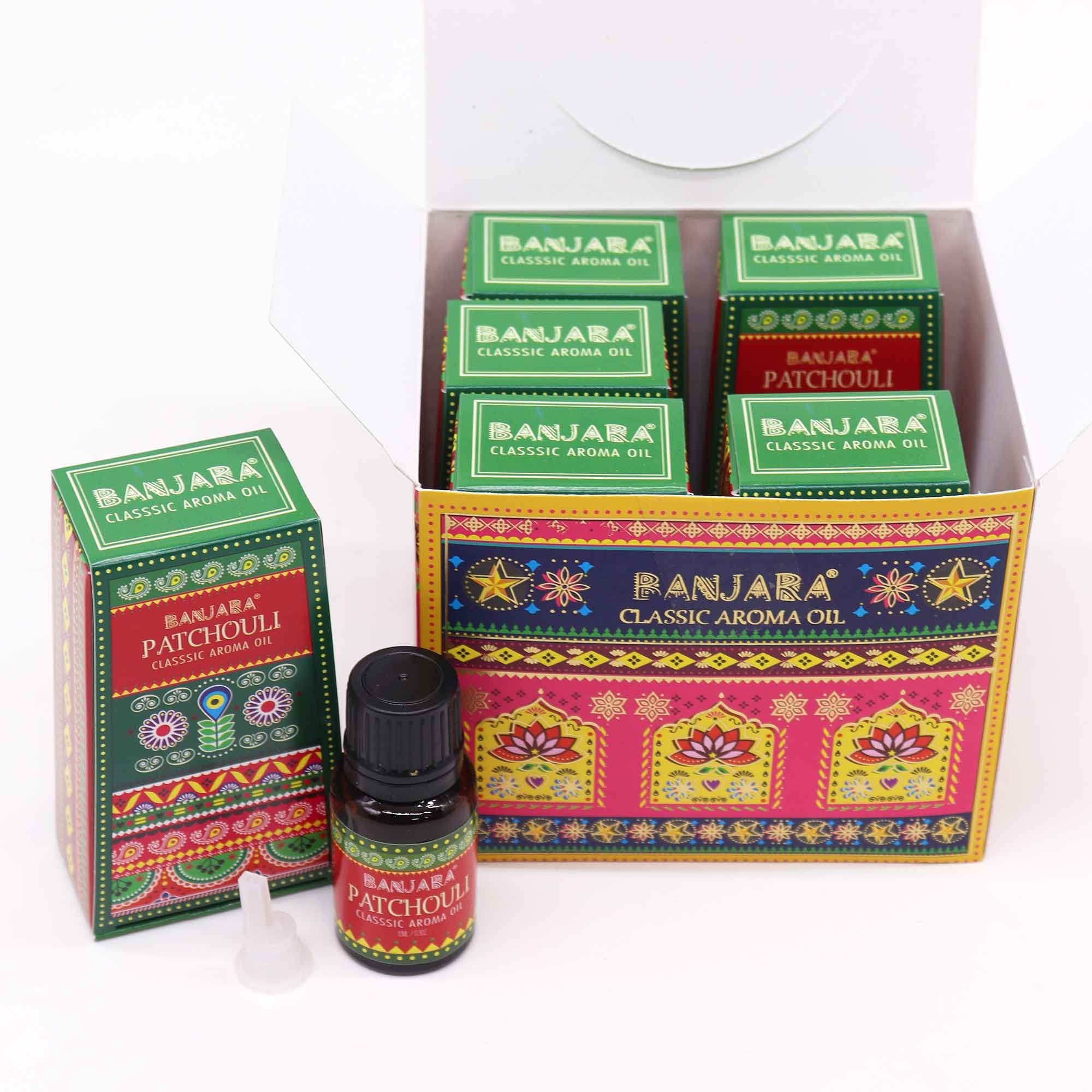 Banjara Indian Fragrance Oil 10ml Pathchouli for Aromatic Bliss