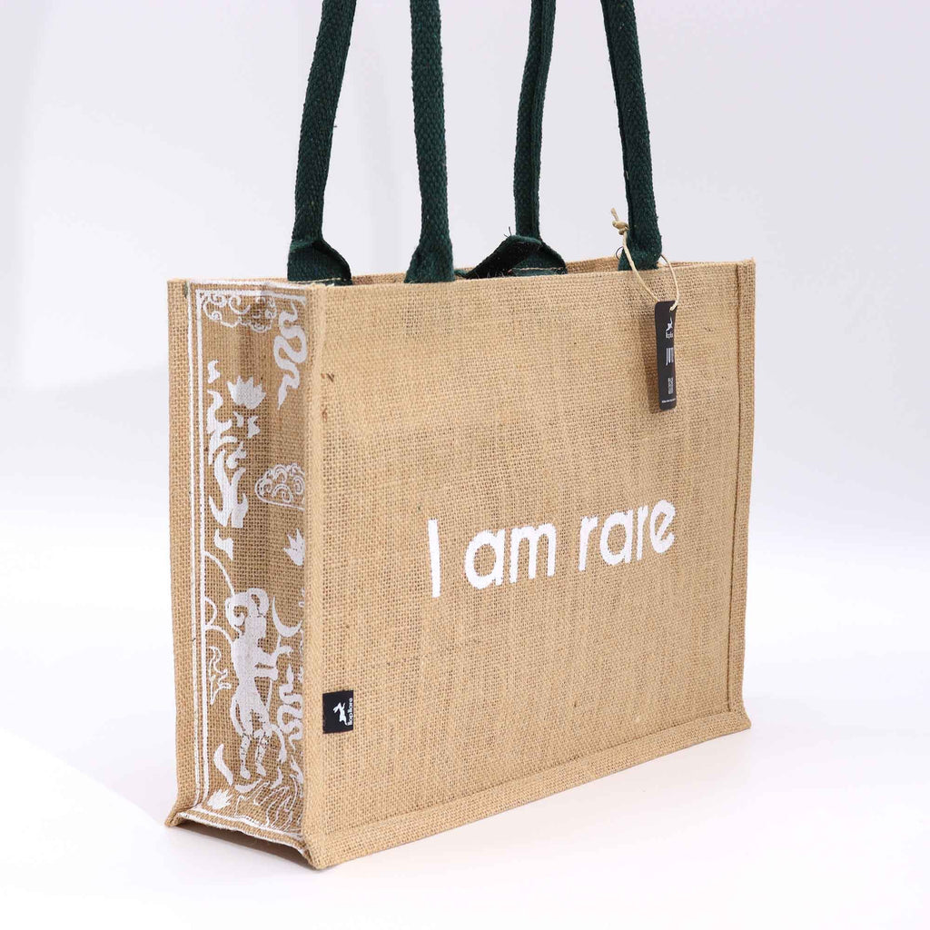 Hop Hare Jute Big Bag with Devil Tarot Design I Am Rare