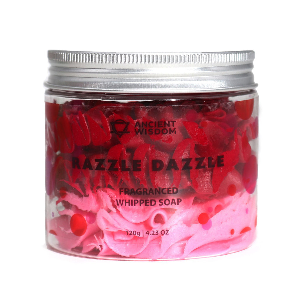 Razzle Dazzle Whipped Soap 120g with Raspberry Slush Fragrance