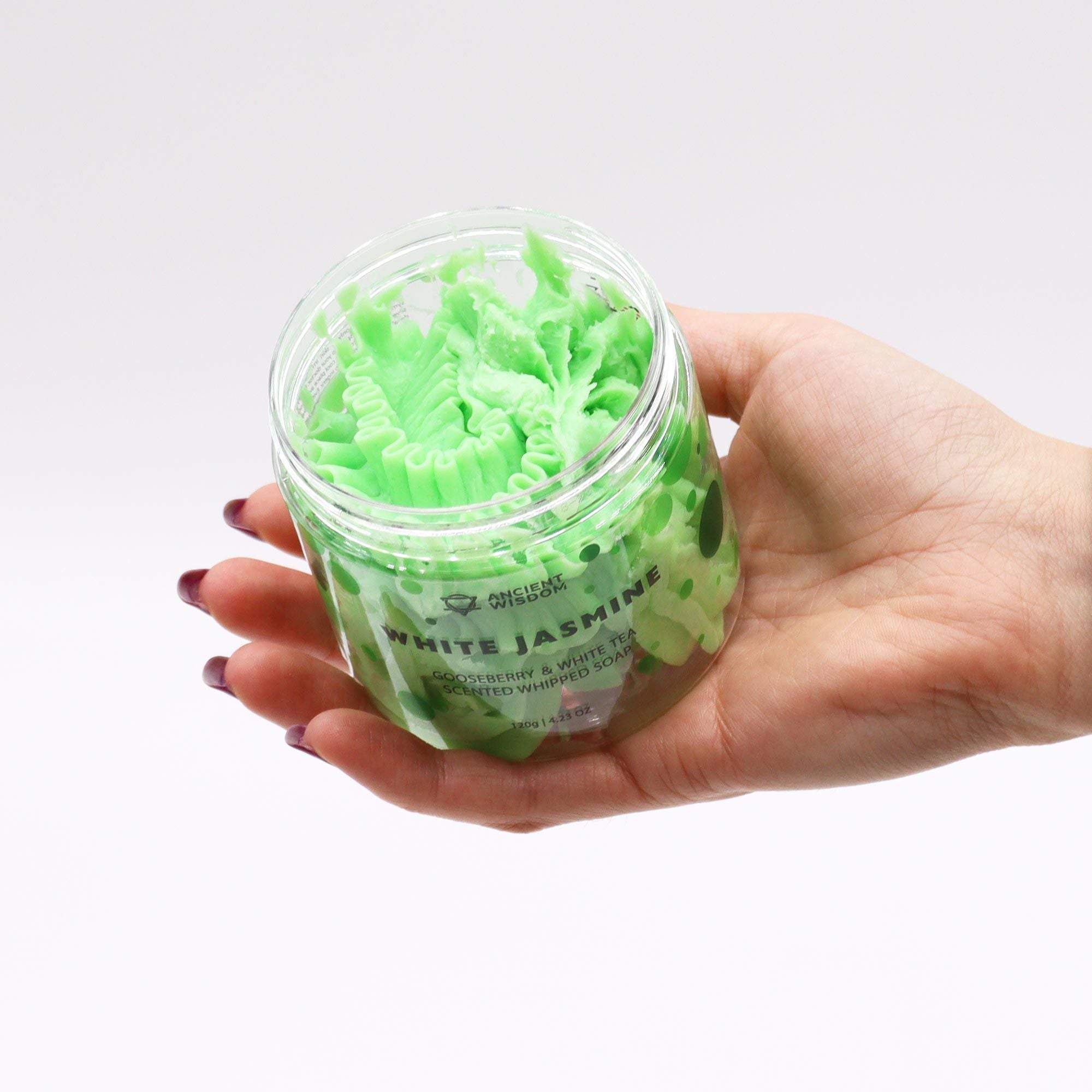 Gooseberry & White Tea Whipped Soap 120g for Luxurious Cleansing