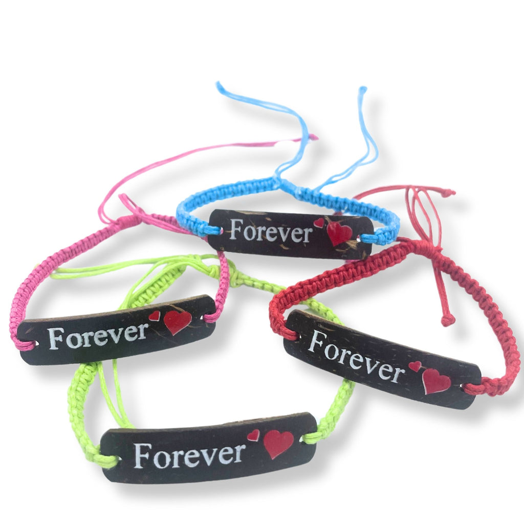Handmade Friendship Bracelets with Friends Coconut Print Design