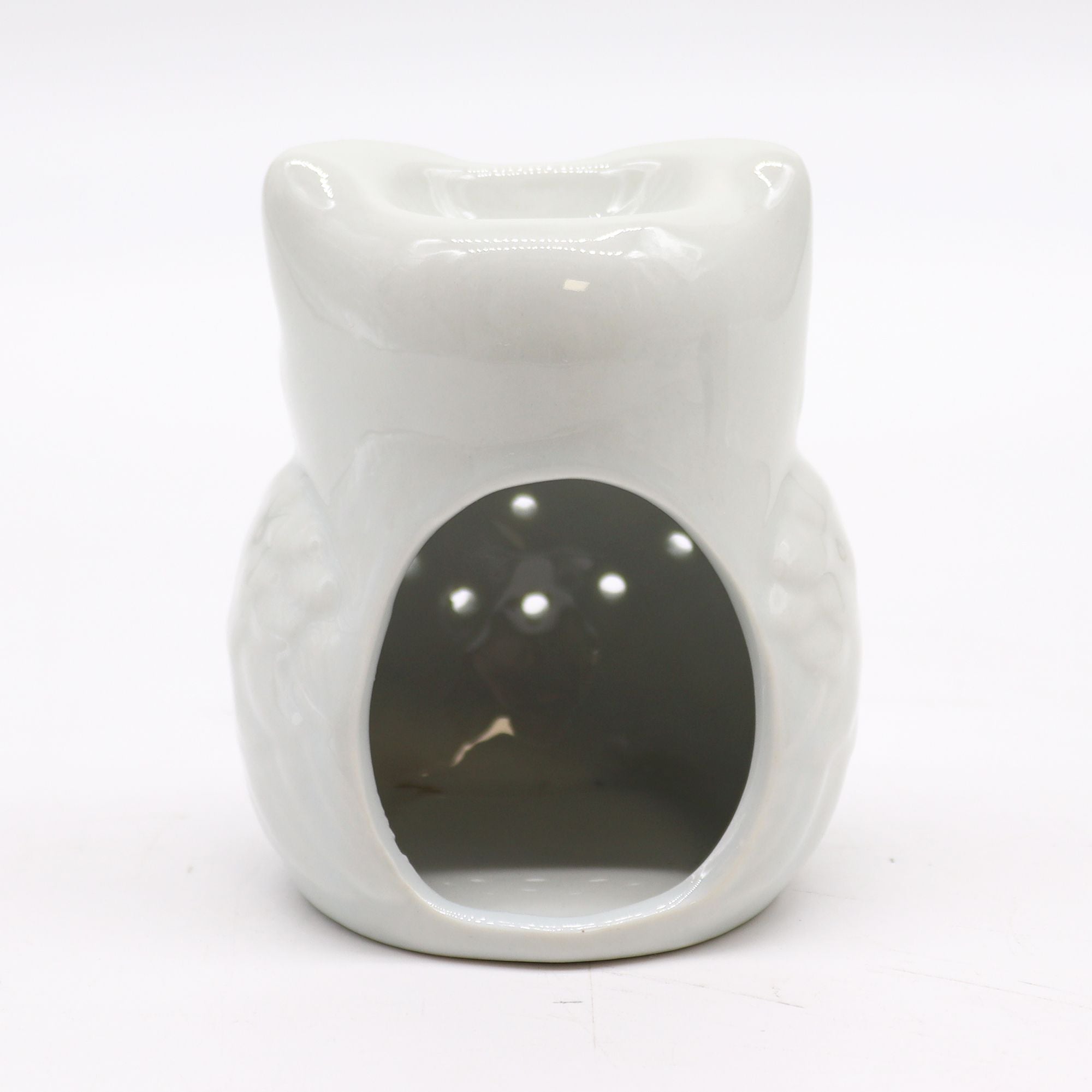 Classic White Tall Owl Oil Burner for Fragrance Oils and Wax Melts