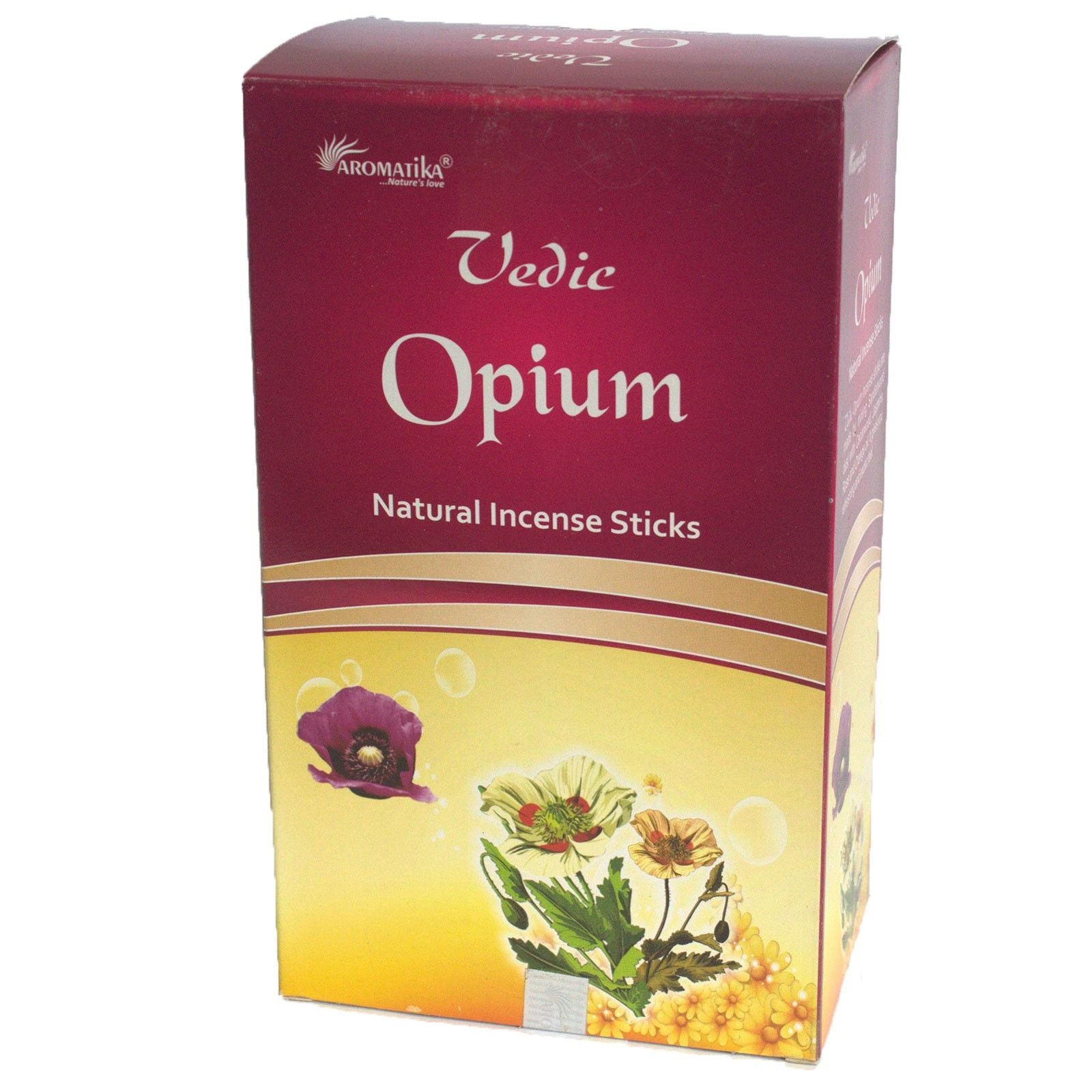 Vedic Incense Sticks Opium Box of 12 for Aromatic Fragrance