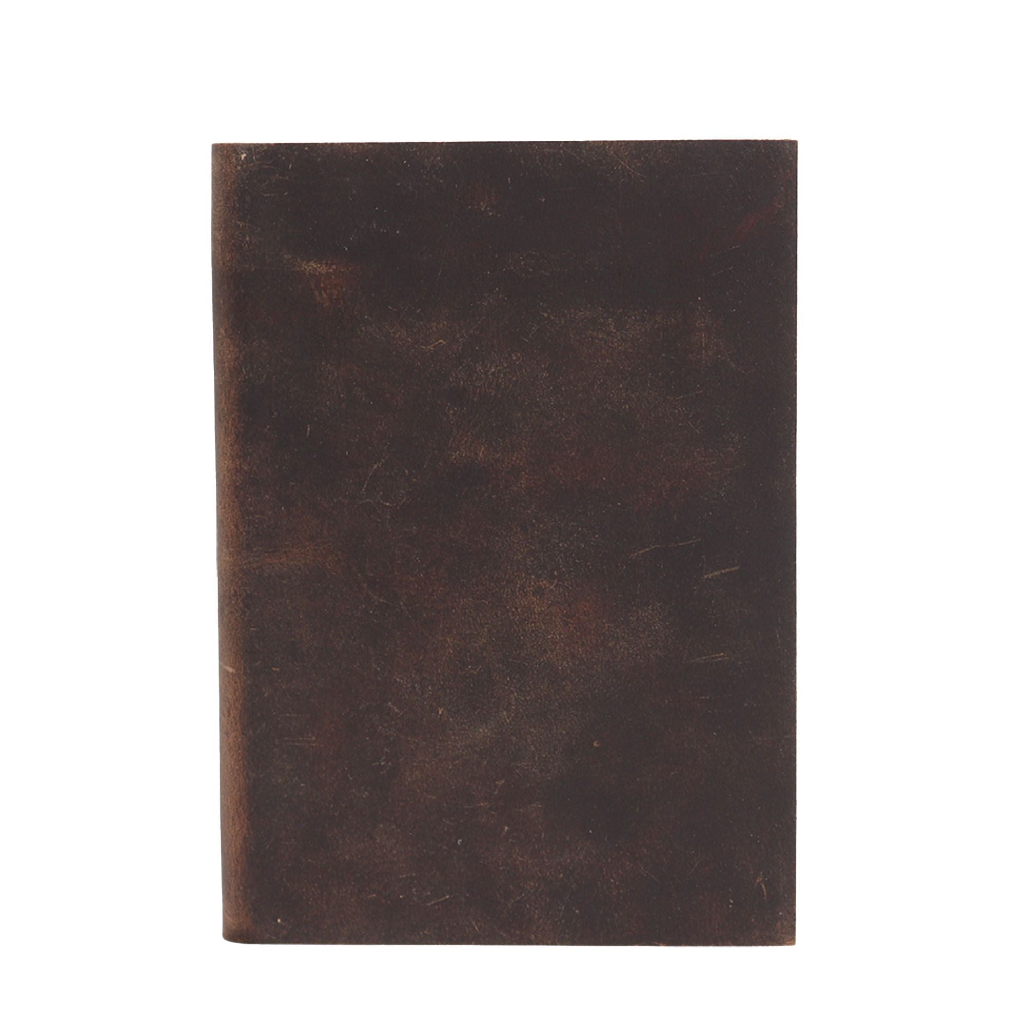 Black Tan Daily Note Book with 100 Lined Pages for Writing