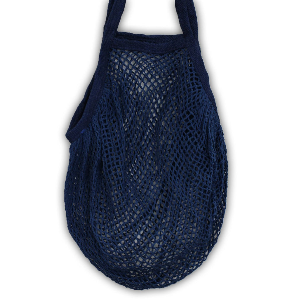 Pure Cotton Mesh Bag in Denim for Stylish Everyday Use