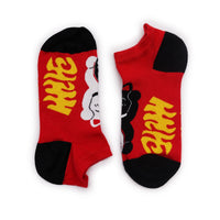 Agnes + Cat S/M Hop Hare Bamboo Socks Low (3.5-6.5) - Lucky Cat
