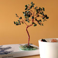 Large Gemstone Tree with Green Aventurine on Green Agate Base