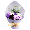 Purple Standing Soap Flower Bouquet for a Luxurious Bathing Experience