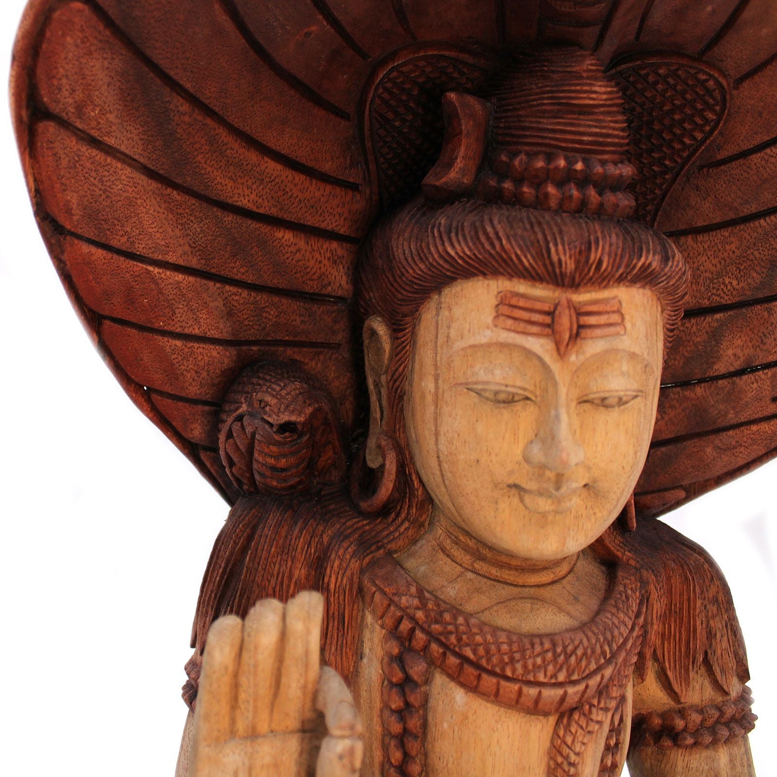 Shiva with Cobra Hand Carved Buddha Statue 50cm Unique Design