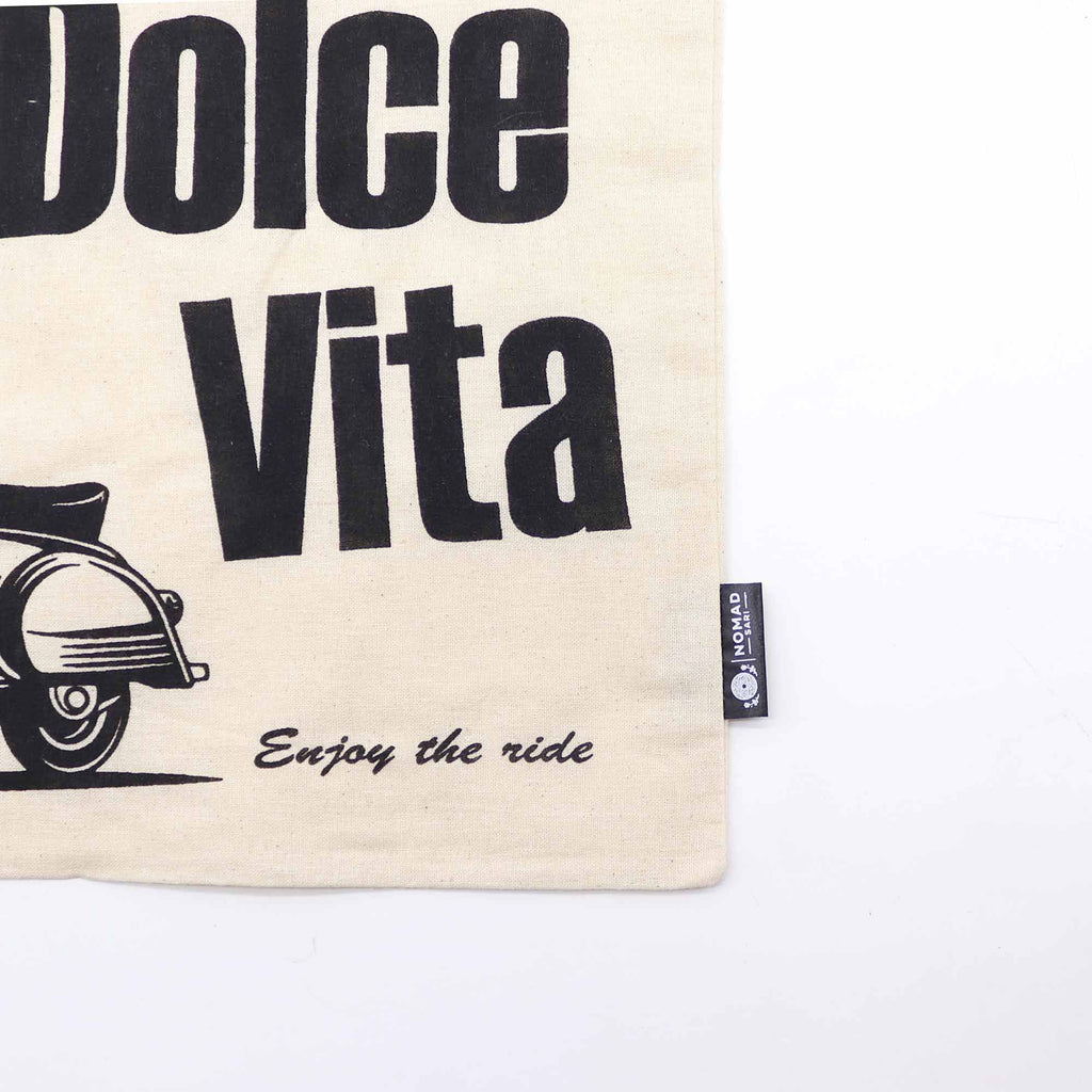 Iconic Basic Tote Bag La Dolce Vita Natural Cotton for Daily Use