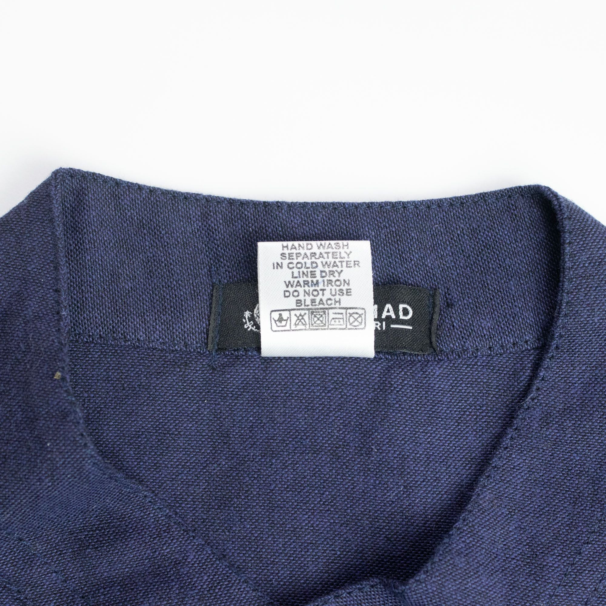 Nomad Sari Kathmandu Shirt in Indigo with Unique Pocket Detail