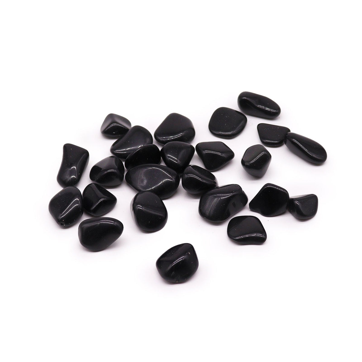 Large Tumble Stones - Obsidian Black