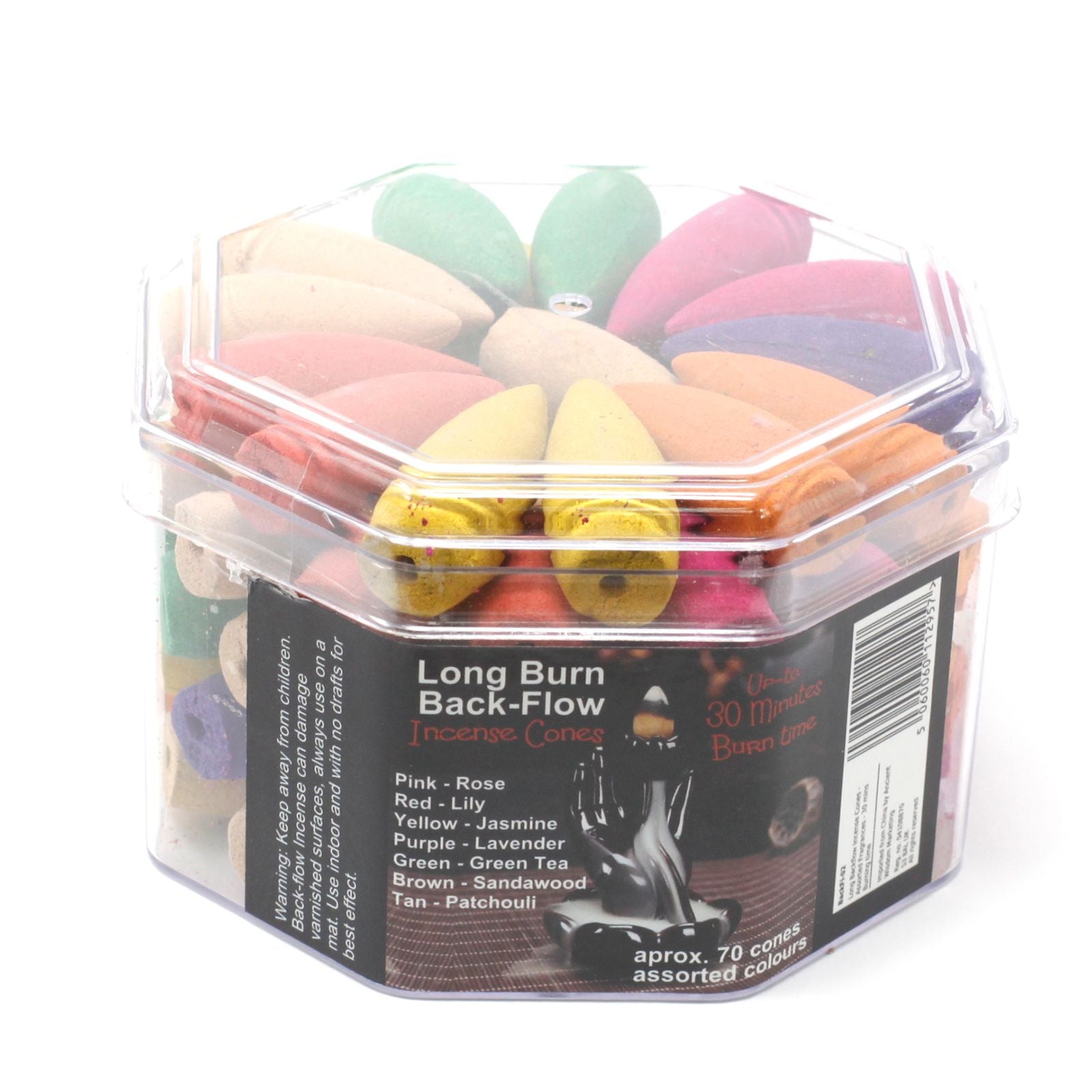 Long Backflow Incense Cones Assorted Fragrances for Relaxation