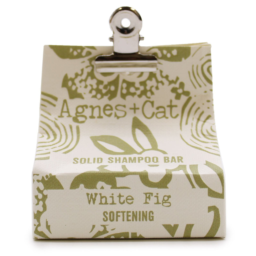 Agnes + Cat White Fig Solid Shampoo Bar for Clean, Soft Hair