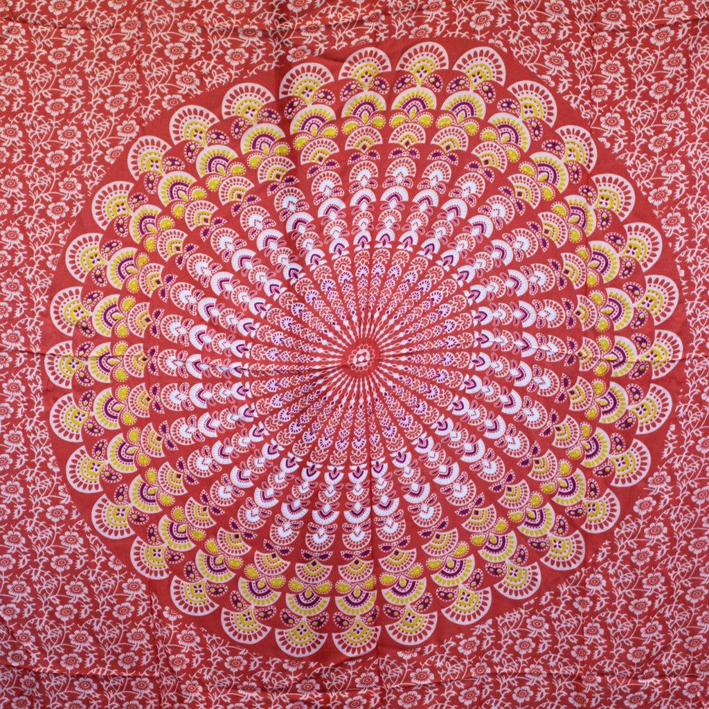 Stylish Pink Rose Mandala Sarongs for Beachwear and Casual Use