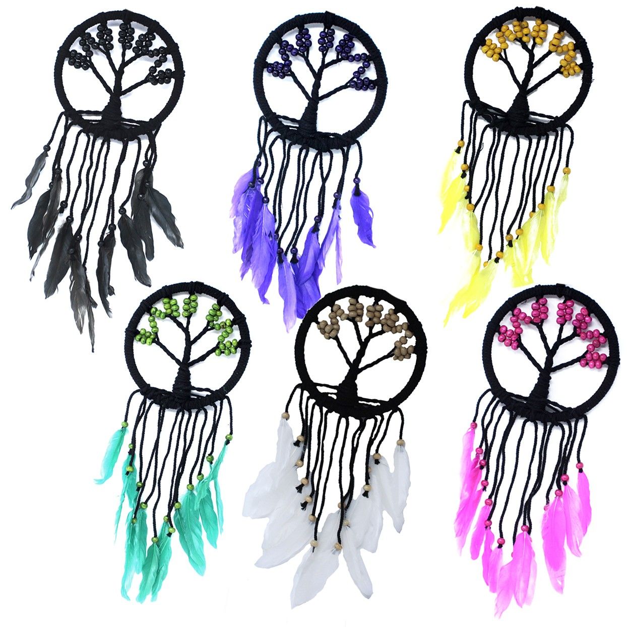 Tree of Life Dreamcatcher 16cm Assorted Boho Style Decor