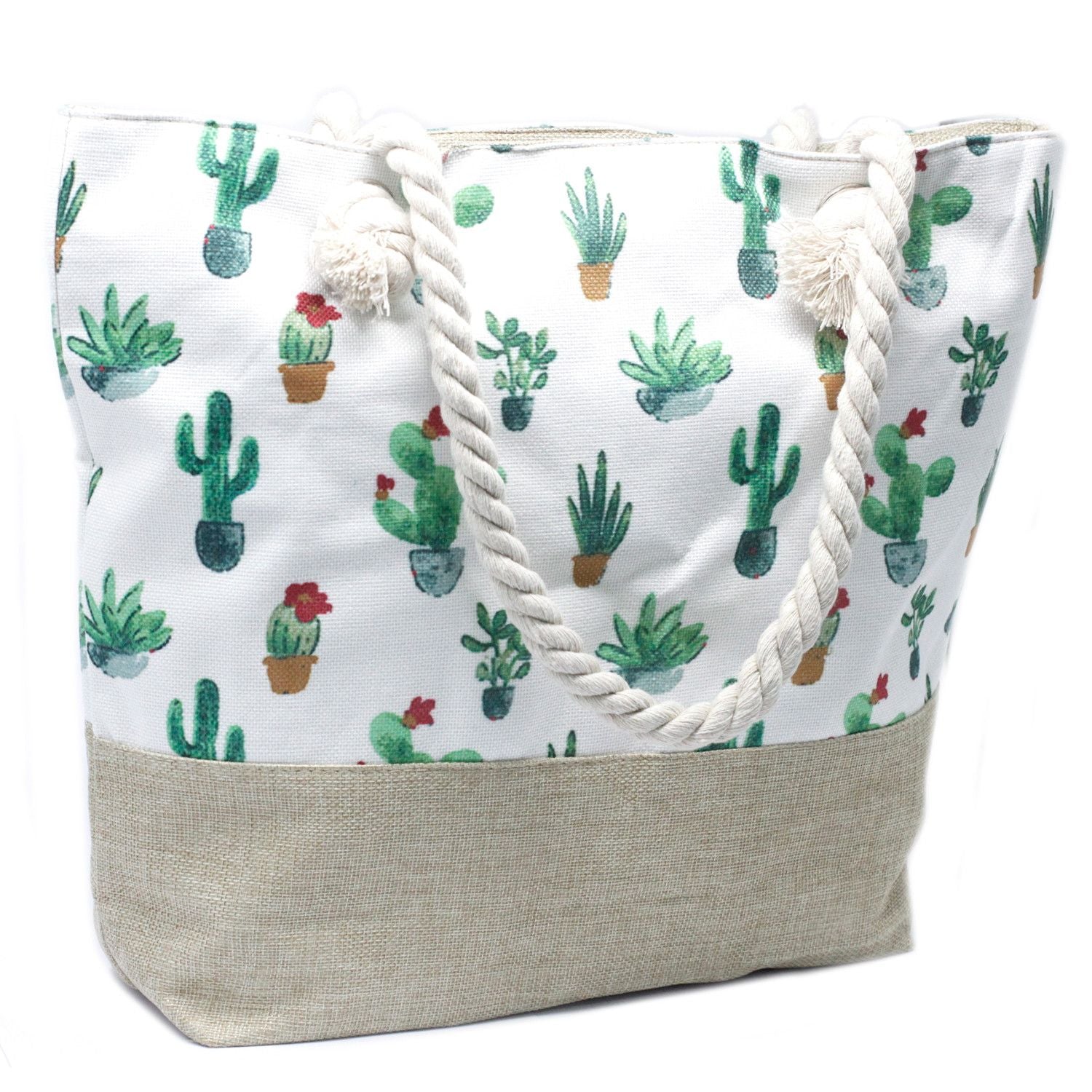 Mini Cactus Design Rope Handle Bag for Trendy Beach Outings Now