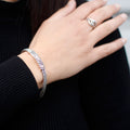 Stylish Silver and Gold Bracelet Unisex Twin Chain for Gifting