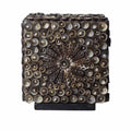 Boho Sea Shell Lamp Chocolate Twist Square Design for Home Décor