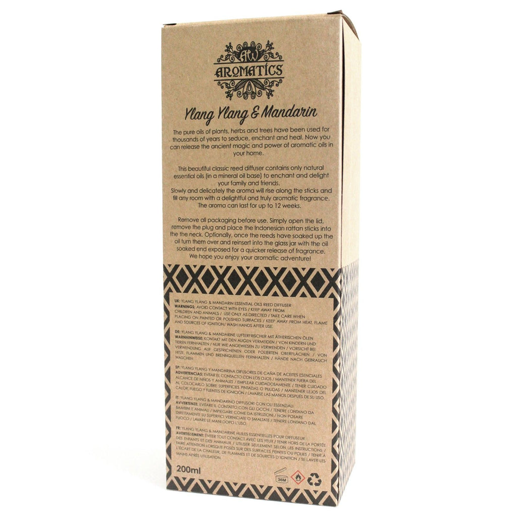 200ml Ylang Ylang and Mandarin Essential Oil Reed Diffuser