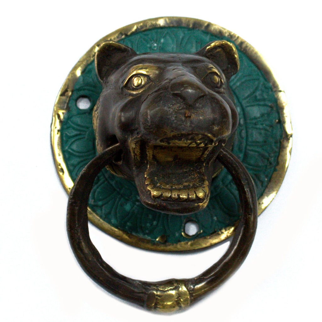 Brass Tiger Head Door Knocker for a Timeless Home Entrance Welcome