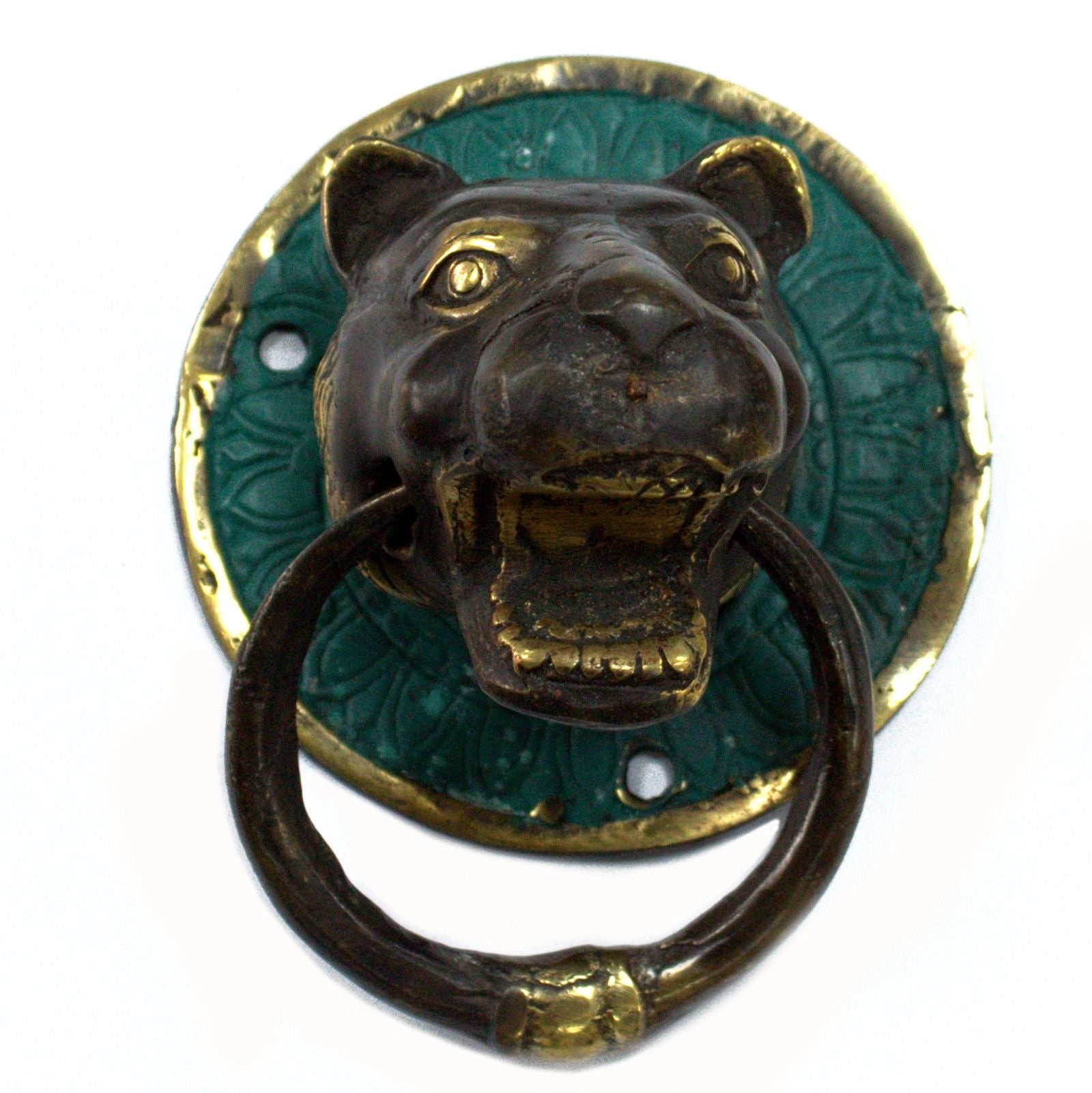 Brass Tiger Head Door Knocker for a Timeless Home Entrance Welcome