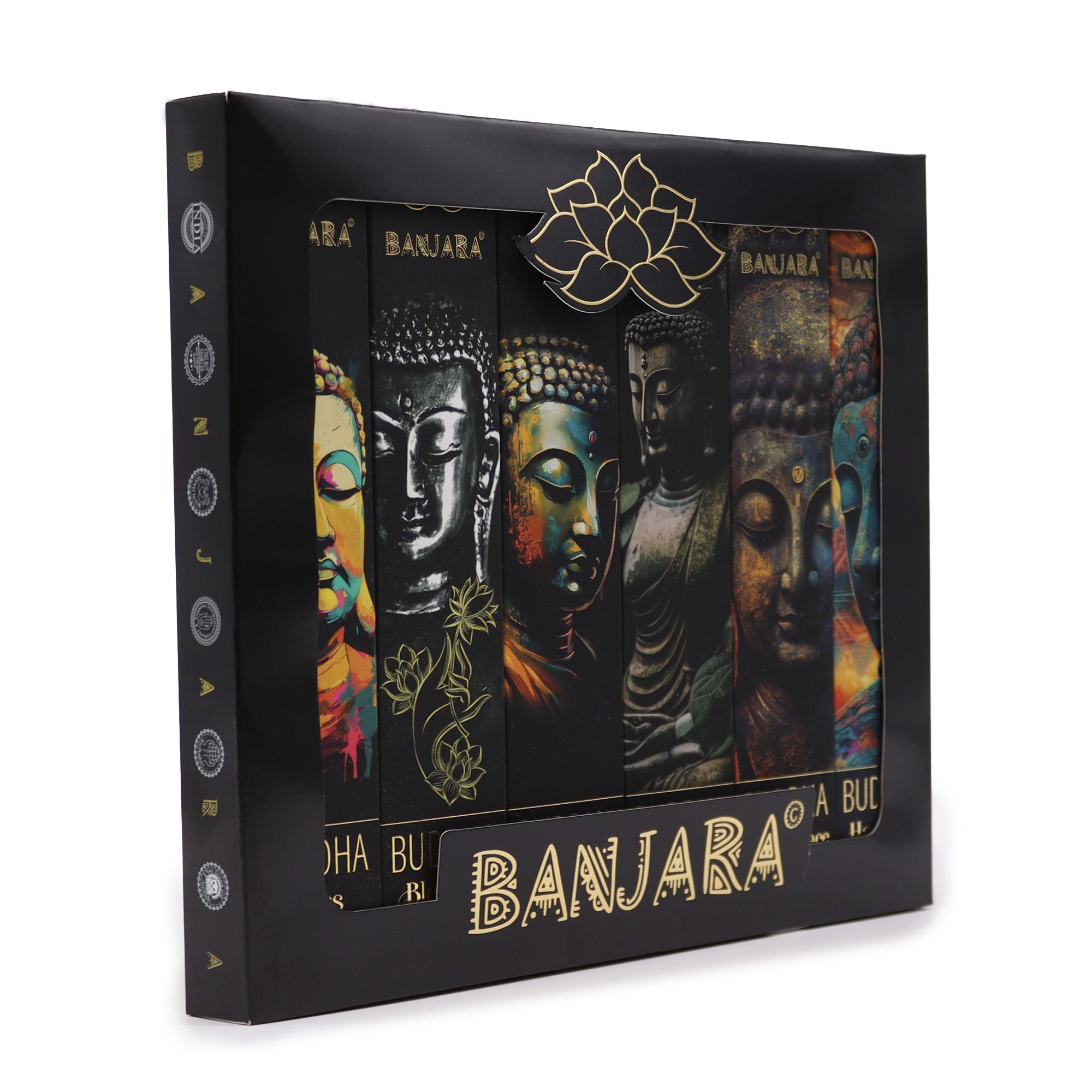 Banjara Buddha Incense – Boxed Gift Set (6 Assorted)