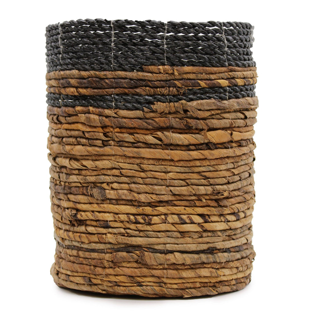 Banana Leaf Set of 2 Vases and 2 Bins for Home Decor
