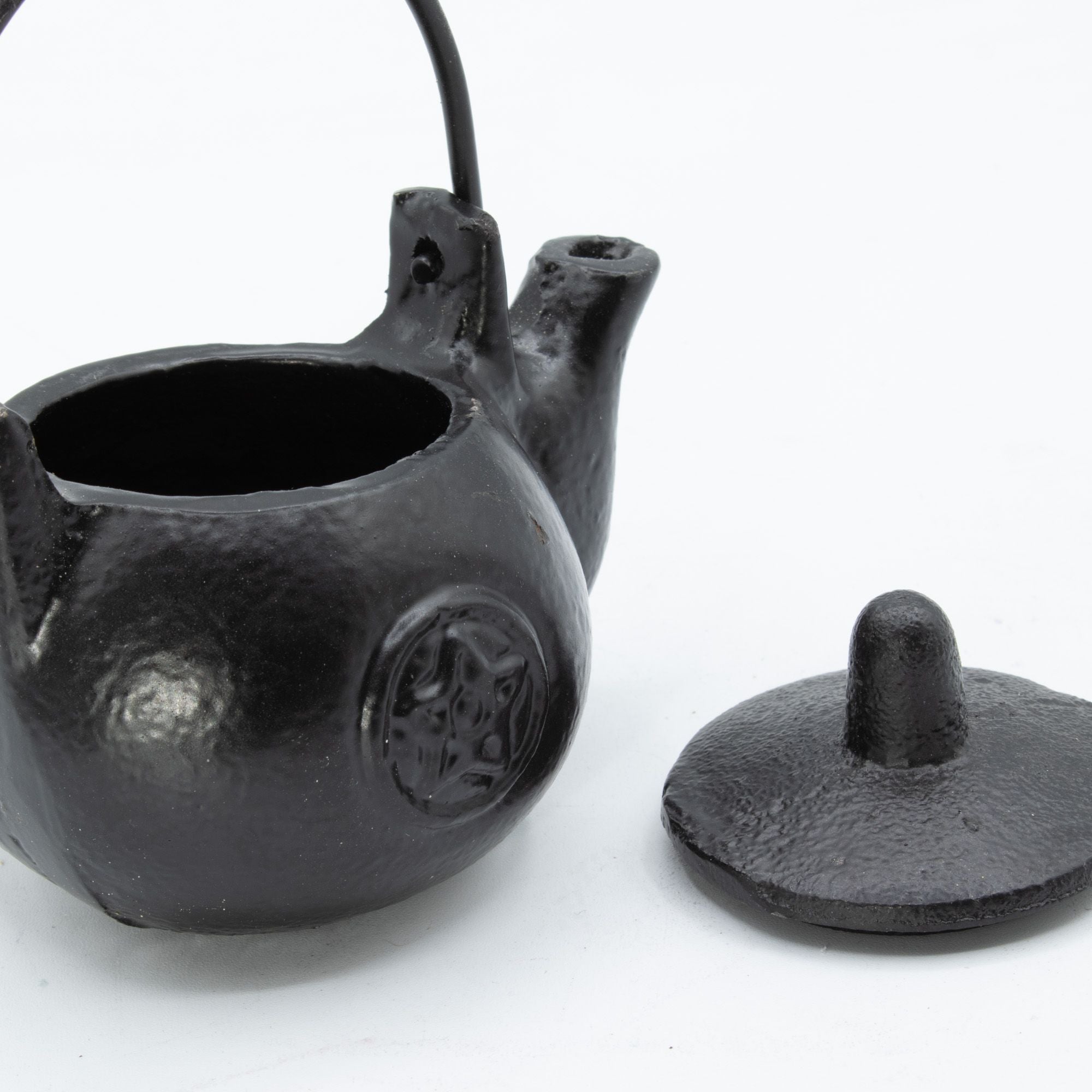 Small Cast Iron Ritual Pot with Pentagon for Incense and Herbs