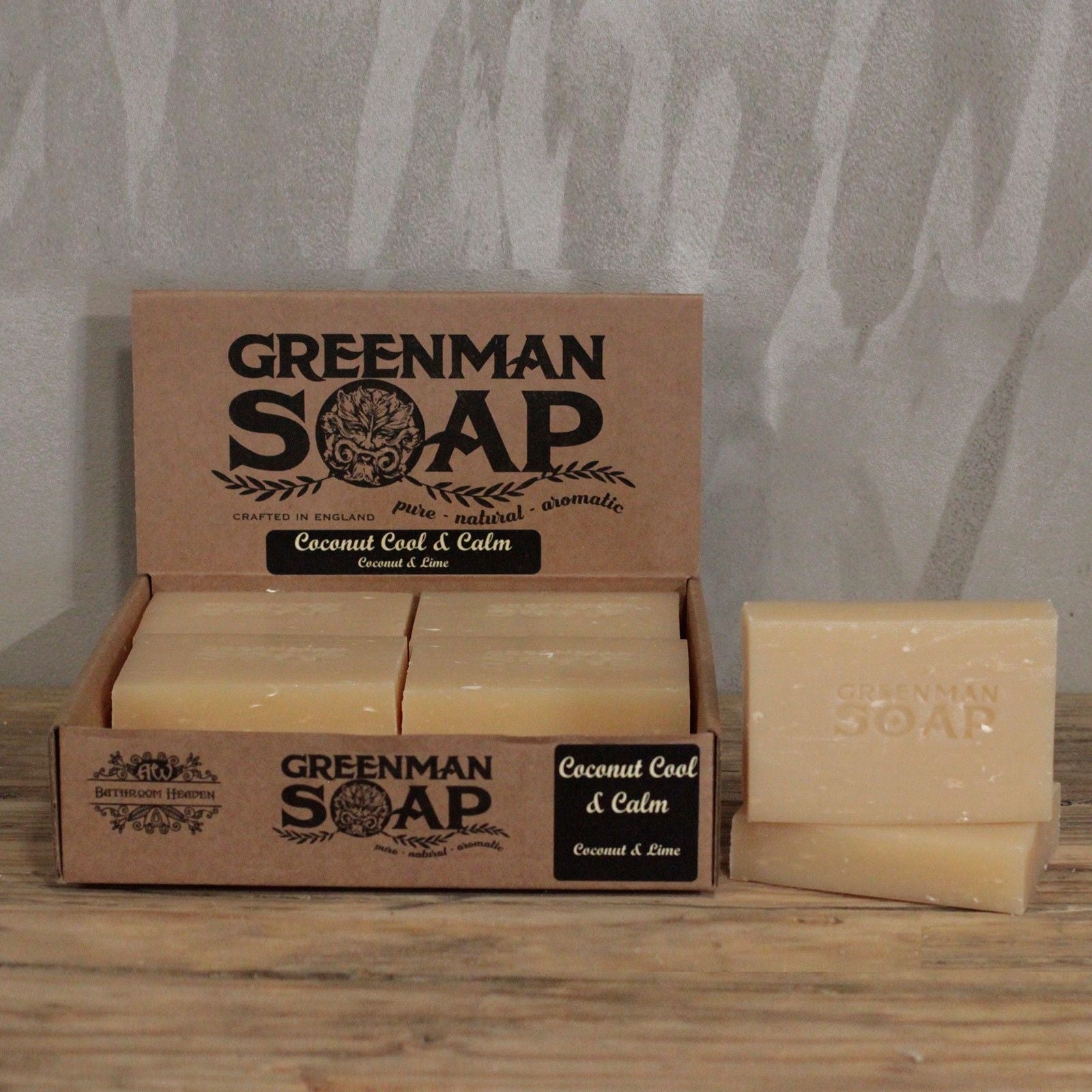 Greenman Soap Slice 100g with Coconut Cool & Calm Fragrance