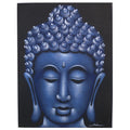 Buddha Painting in Blue Sand Finish for Elegant Home Decor Ideas