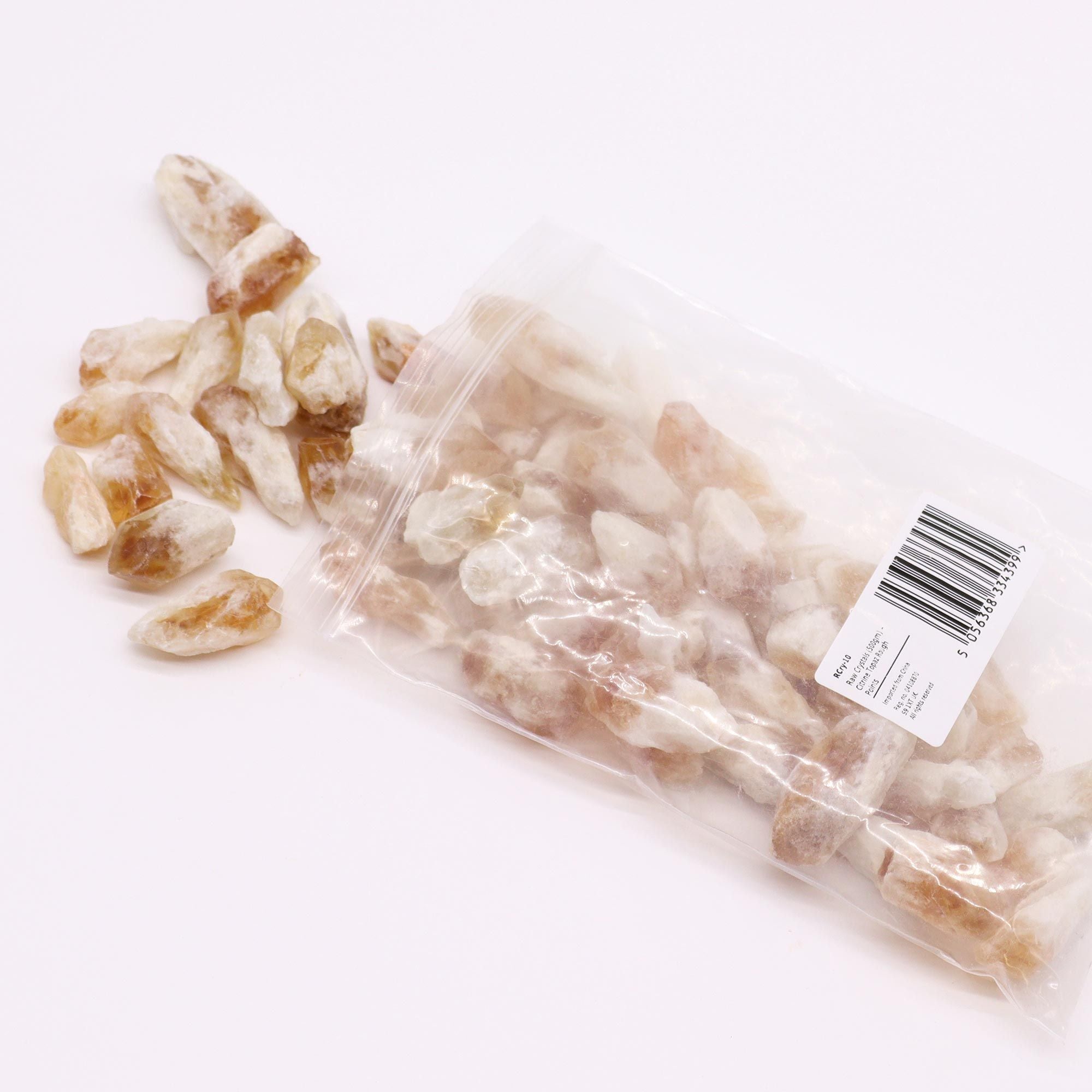 Citrine Rough Points 500gm Natural Raw Crystals for Home Decor
