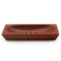 Classic Mahogany Rectangle Soap Dish for Stylish Bathroom Decor