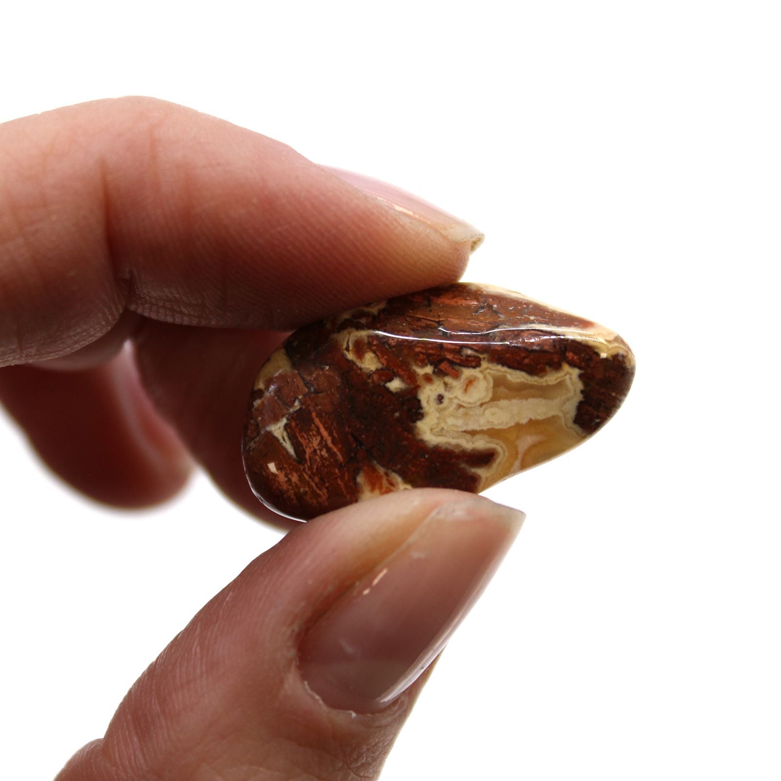 Small African Tumble Stones Light Jasper Brecciated Colour Variety