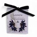 Royal Blue Vintage Glass Fairies Earrings for Unique Style