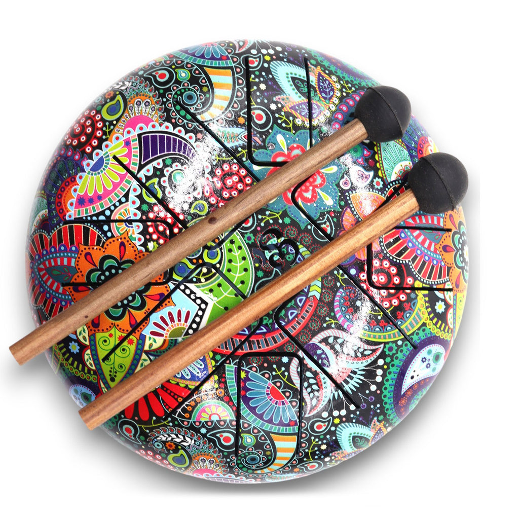 Hapi Drum Multi Coloured OM 18cm Steel Tongue Drum for Relaxation