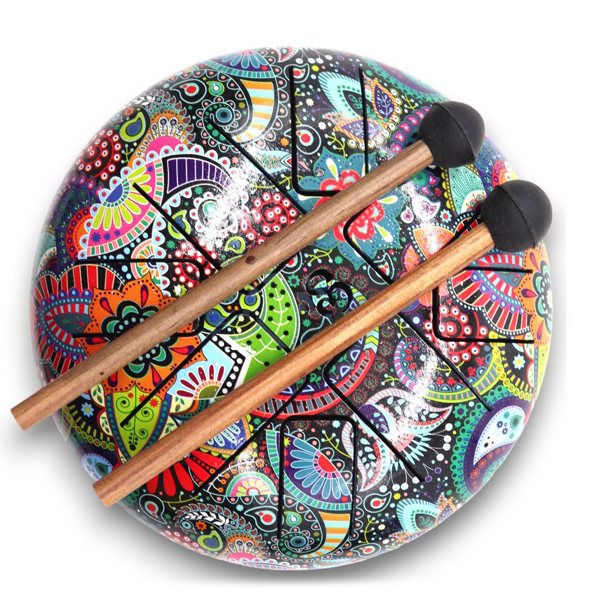 Hapi Drum Multi Coloured OM 18cm Steel Tongue Drum for Relaxation