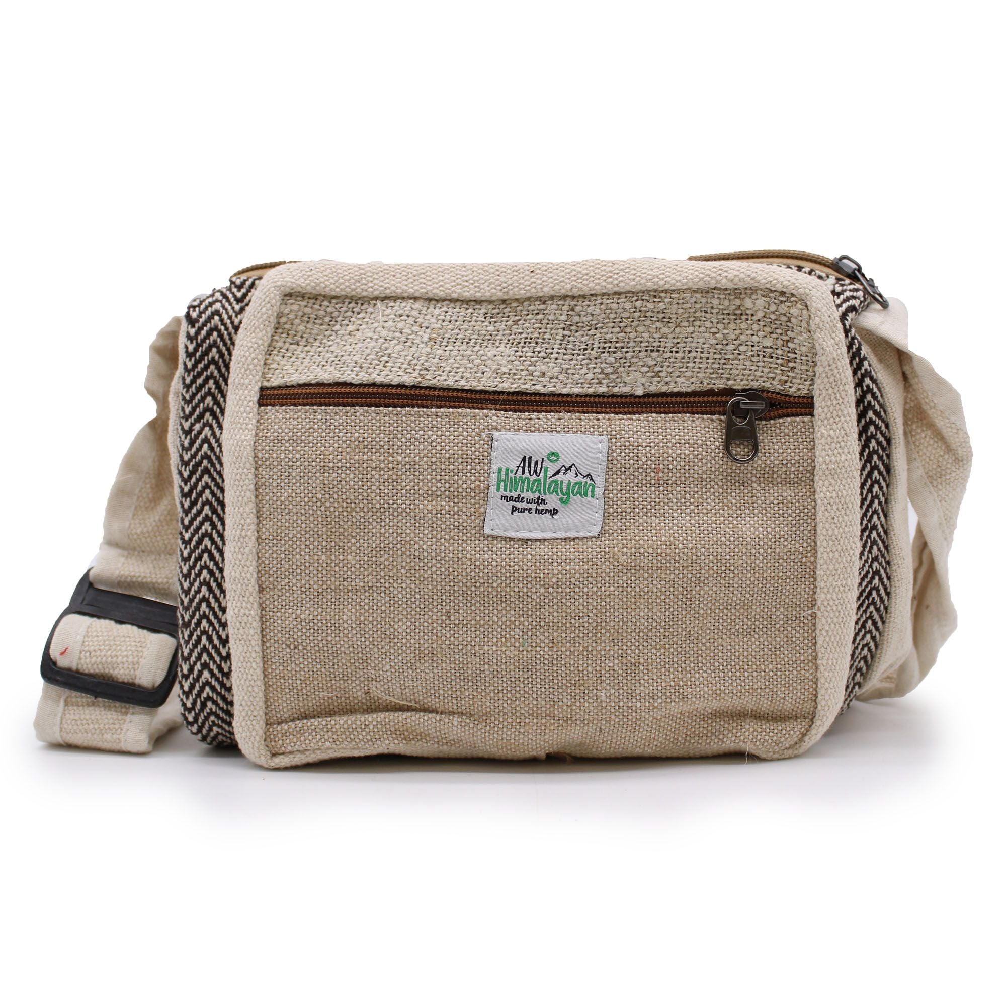Messenger Bag in Assorted Colours Made from Hemp and Cotton