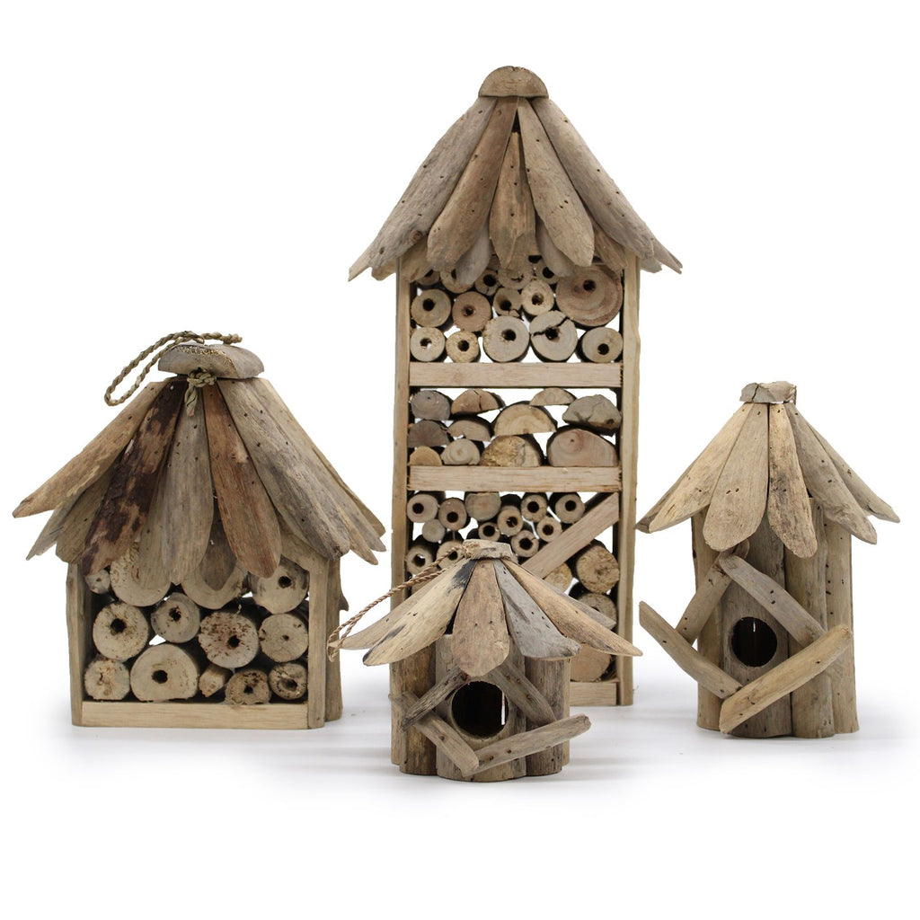 Driftwood Bee and Insect Box for a Lively and Vibrant Garden Habitat