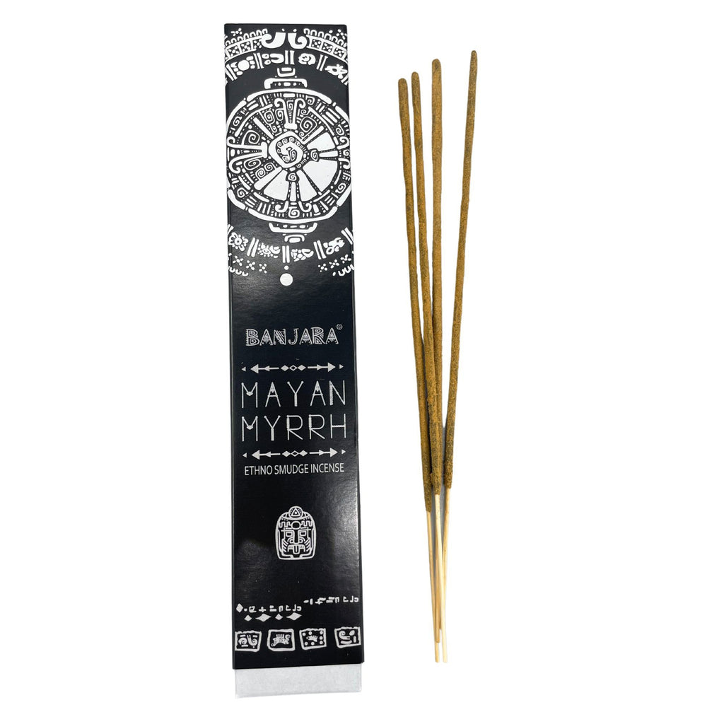 Banjara Tribal Smudge Incense Sticks with Authentic Mayan Myrrh Aroma