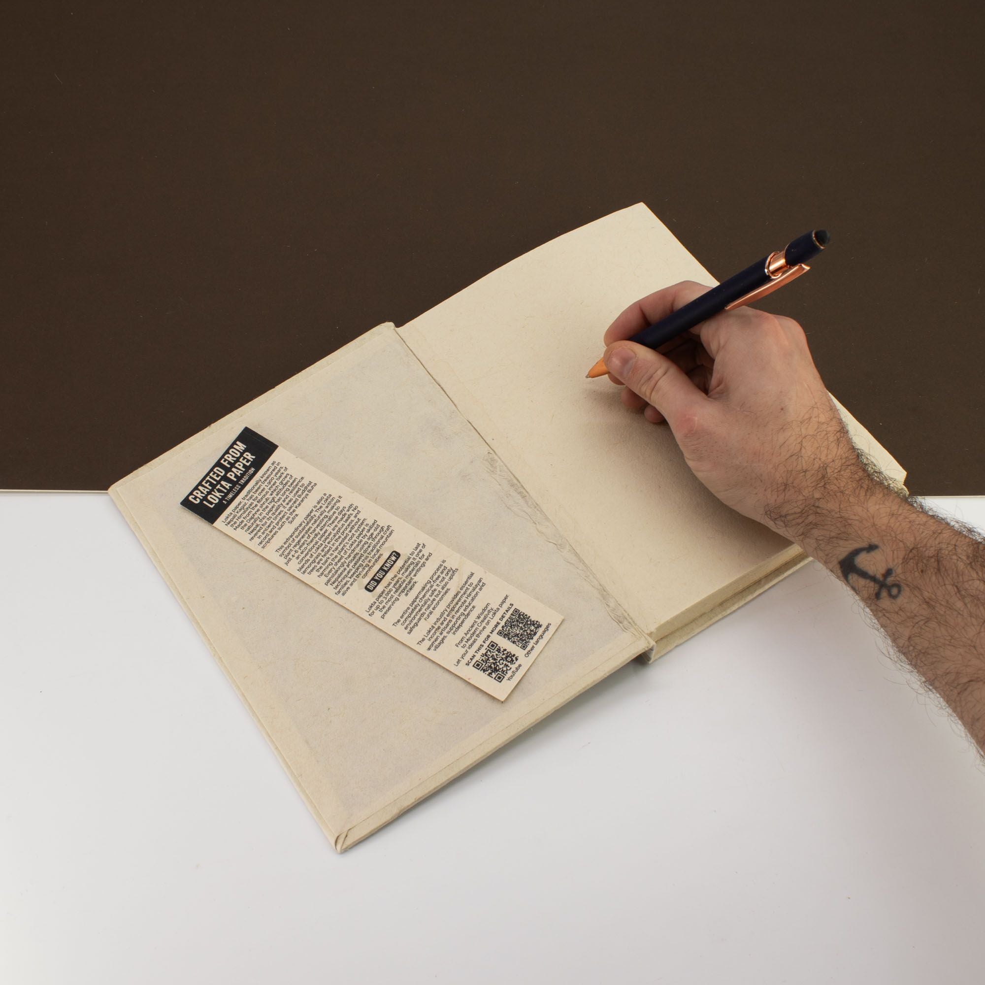 Lokta Inspiration Notebook Every Peak Large with Bookmark 21x15cm