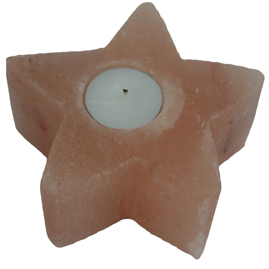 Unique Star Salt Candle Holder for Home and Living Decor